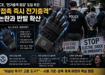 ICE, ‘전기충격 장갑’ 도입 추진…”긴장 완화” vs “고문 도구” 격돌