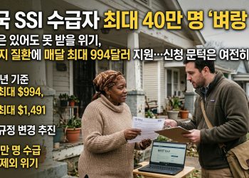 미국 SSI 수급자 최대 40만 명 혜택 잃을 수 있어