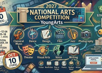 “글 쓰는 미국 고교생이라면 주목”…2027 YoungArts 전국 예술대회 접수 중