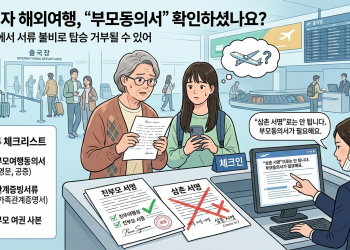 “삼촌 서명으론 안 됩니다”…미성년 자녀 조부모·친척 동반 해외여행, 부모동의서 놓치면 탑승 거부