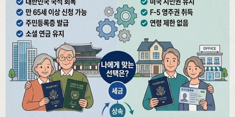 미국 시민권자의 고국 정착, ‘복수국적’ vs ‘F-5 영주권’ 최선의 선택은?