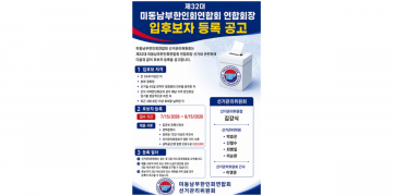 제32대 미동남부한인회연합회장 선거, 후보자 등록 기간 연장