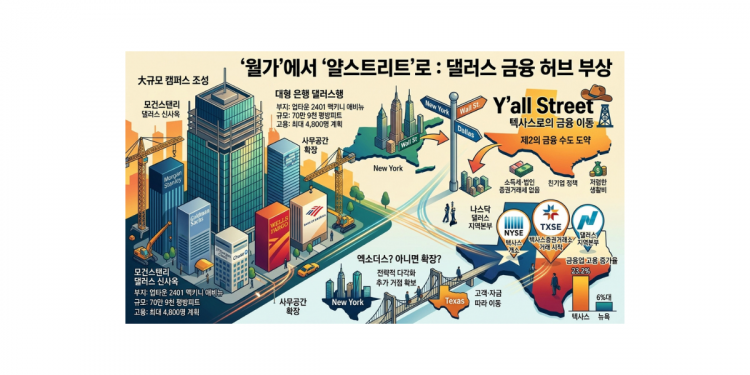 뉴욕 금융가, 텍사스 댈러스로 대이동