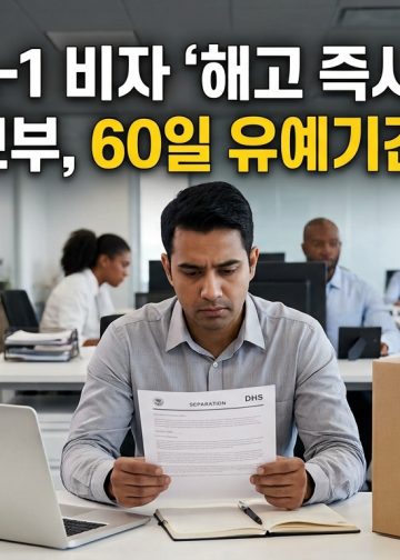 H-1B·L-1 비자 “해고 즉시 출국”?…미 국토안보부, 60일 유예기간 폐지 추진