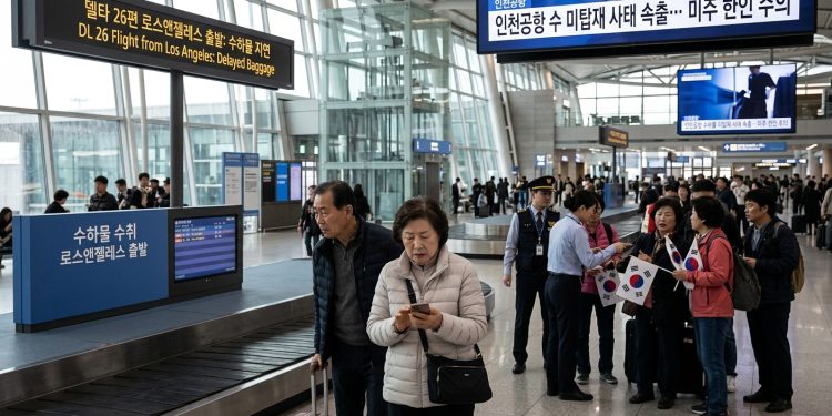 한국 방문 미주 한인 주의… 인천공항 수하물 미탑재 ‘속출’