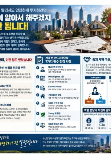 “중개인이 알아서 해주겠지”는 금물… 조지아 부동산 원거리 매수인 주의보