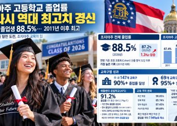 조지아주 고교 졸업률 88.5% ‘역대 최고’… APS는 91.2%로 주 평균 넘어