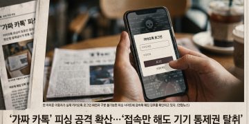 아이폰 이용자 노린 ‘가짜 카톡’ 피싱 확산… “접속만 해도 기기 통제권 탈취”