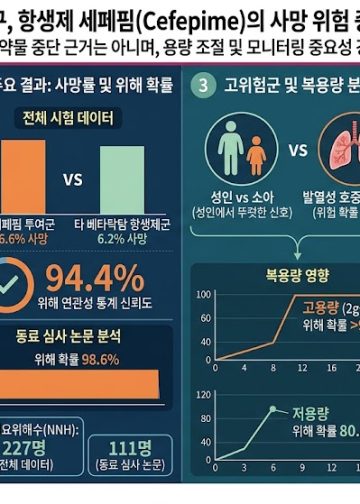 널리 쓰이는 항생제 ‘세페핌’, 사망률 증가와 연관…”약을 끊을 근거는 아니다”