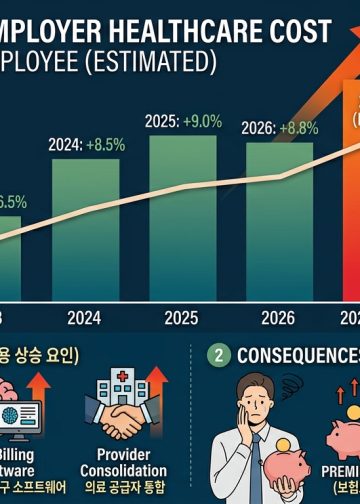 미 고용주 의료보험 비용, 2027년 20여 년 만에 최대폭 인상 전망