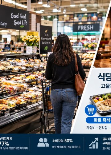 식재료 팔던 미국 마트, 이제 ‘한 끼 식사’를 판다