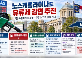 조지아는 이미 갤런당 33.3센트 징수 중단… 노스캐롤라이나, 내일(7일) 가스세 감면 표결