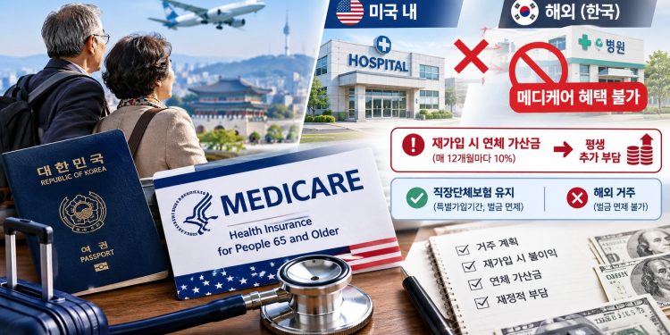 은퇴 후 한국 귀국 시 ‘메디케어 Part B’ 해지 신중해야… 복귀 시 평생 벌금 폭탄 주의