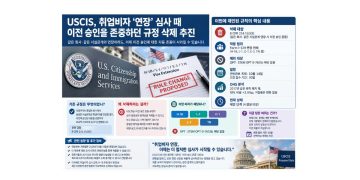 USCIS, 취업비자 연장 심사 강화 추진…이전 승인 존중 규정 없앤다