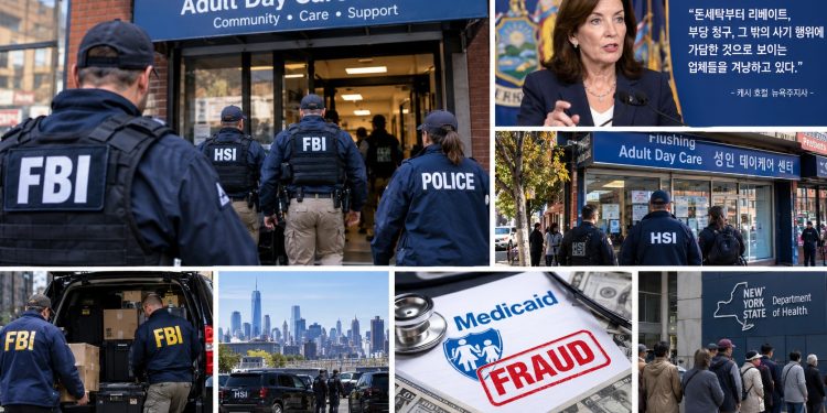 FBI·국토안보부, 뉴욕 성인 데이케어 대대적 단속…메디케이드 사기 혐의 100여 곳 수사
