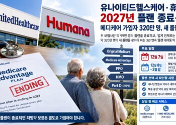 메디케어 어드밴티지 100만 명의 플랜이 사라진다…UHC·휴마나, 2027년 대거 종료